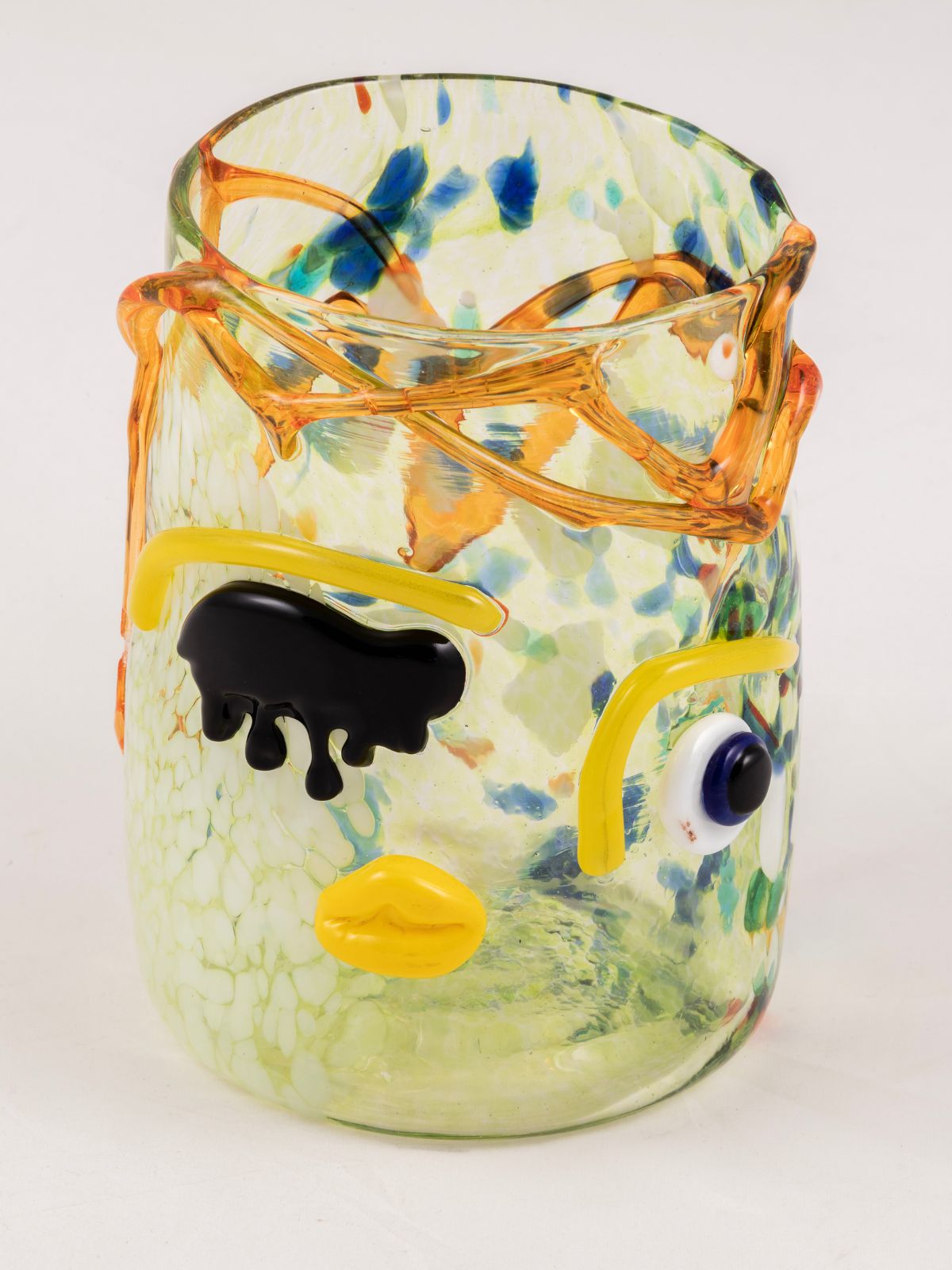 Gobelet en verre de Murano - Jaune ambre
