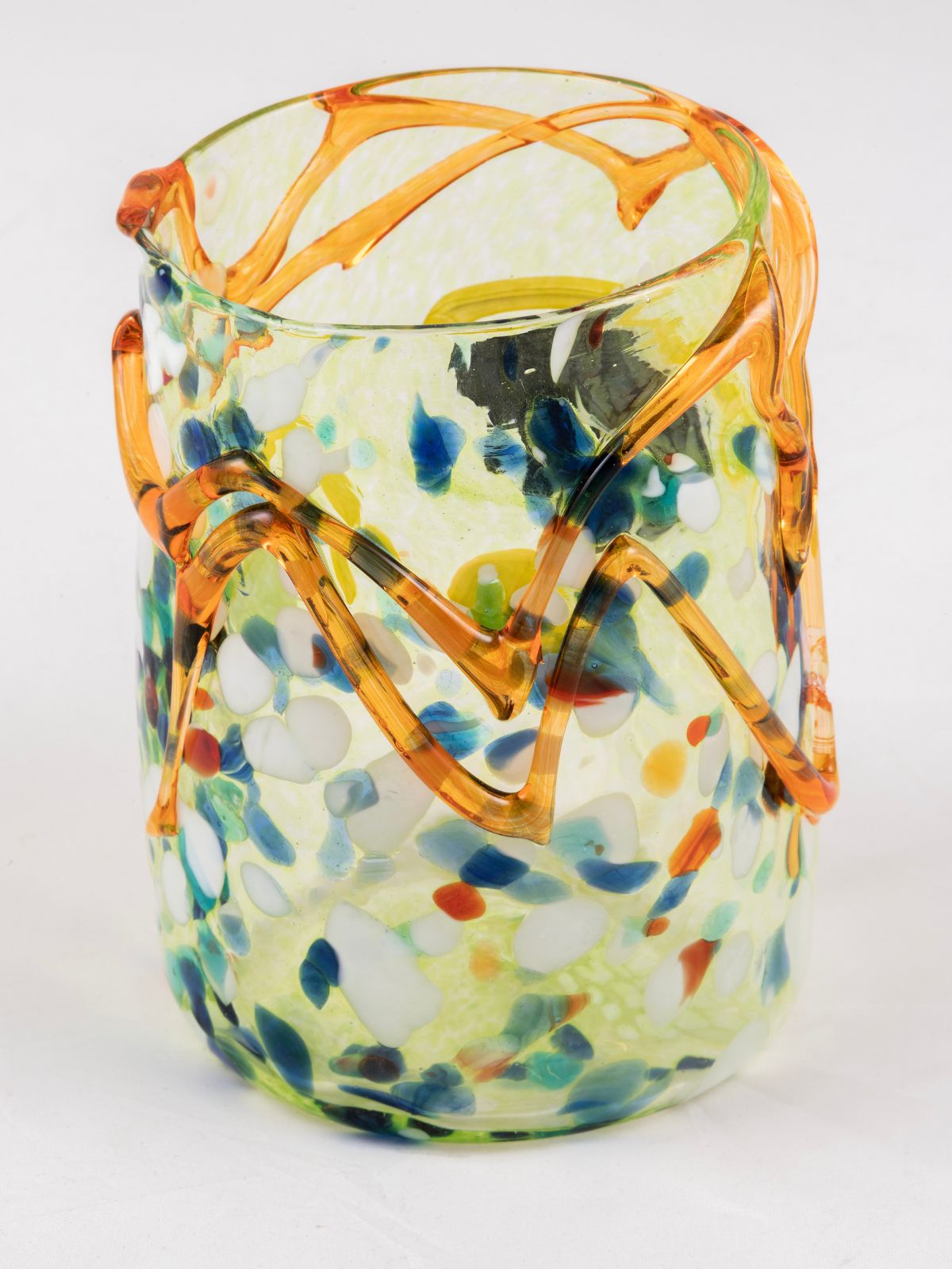 Gobelet en verre de Murano - Jaune ambre