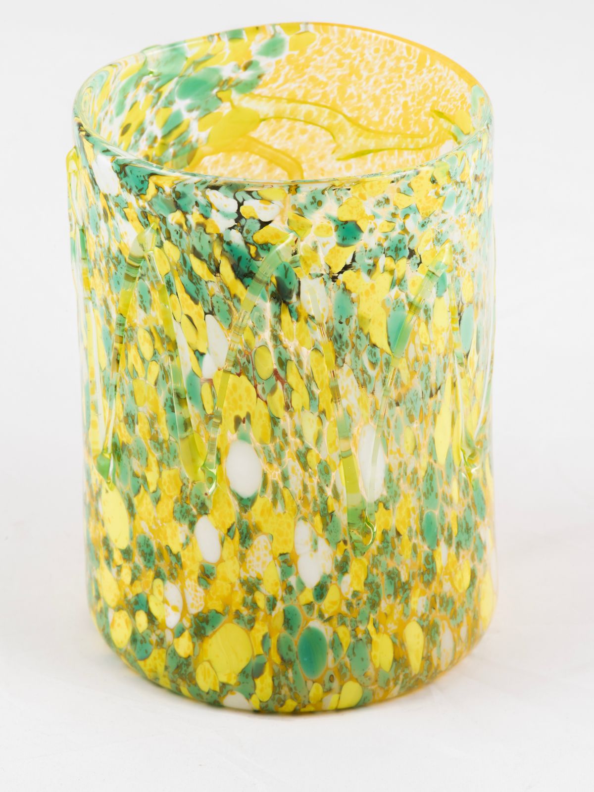 Bicchiere in Vetro di Murano - Giallo verde