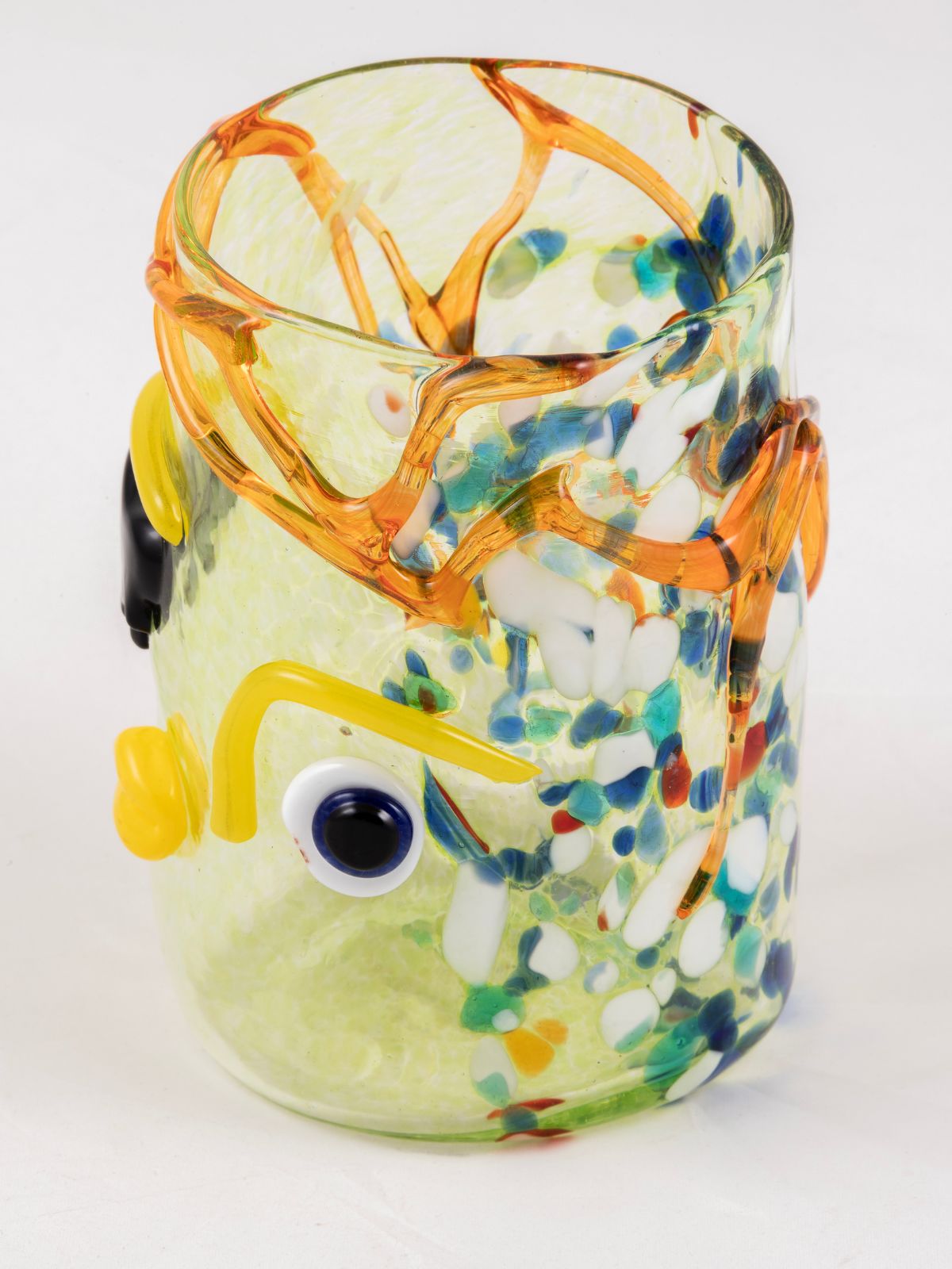 Gobelet en verre de Murano - Jaune ambre