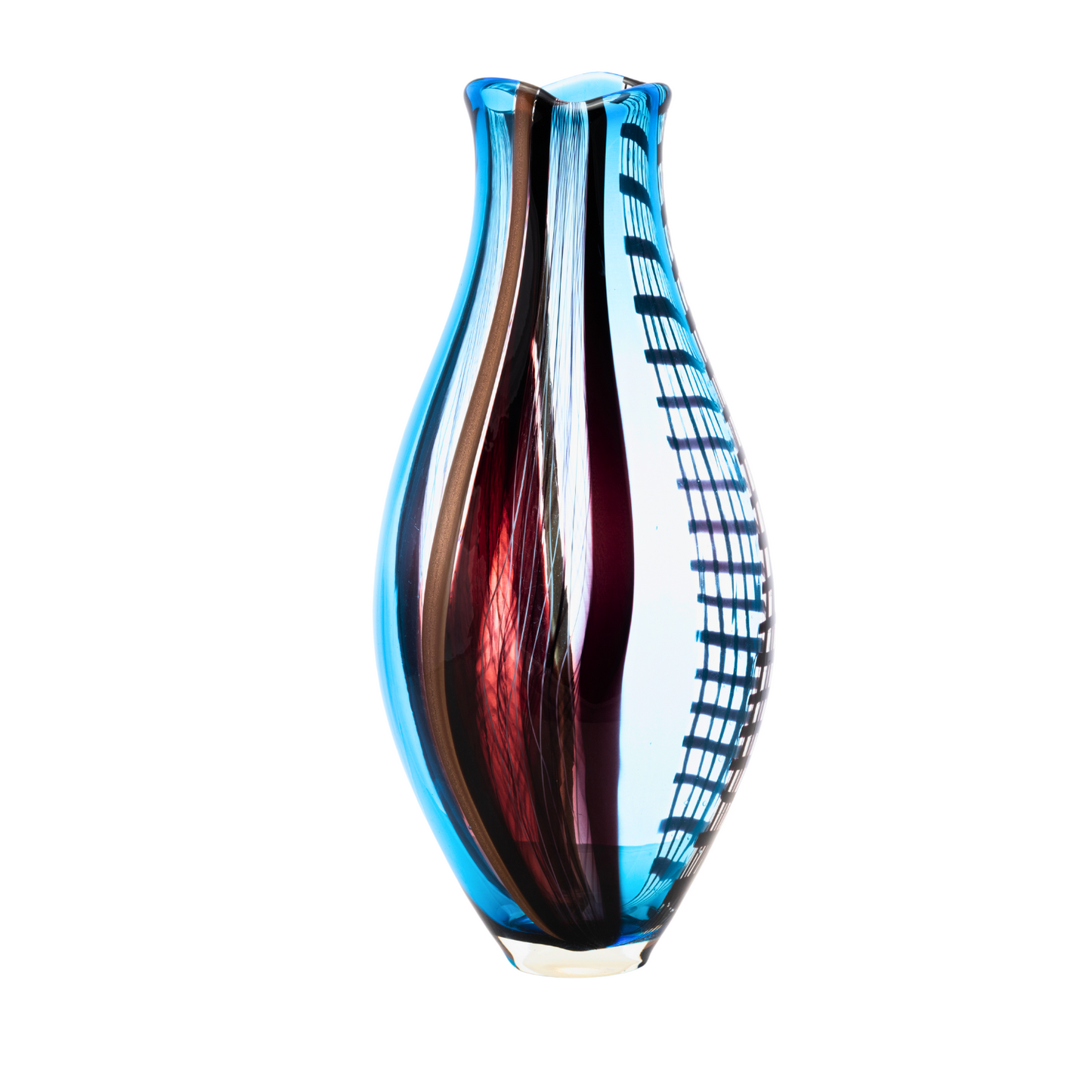 Vase en verre de Murano Reflets d'eau