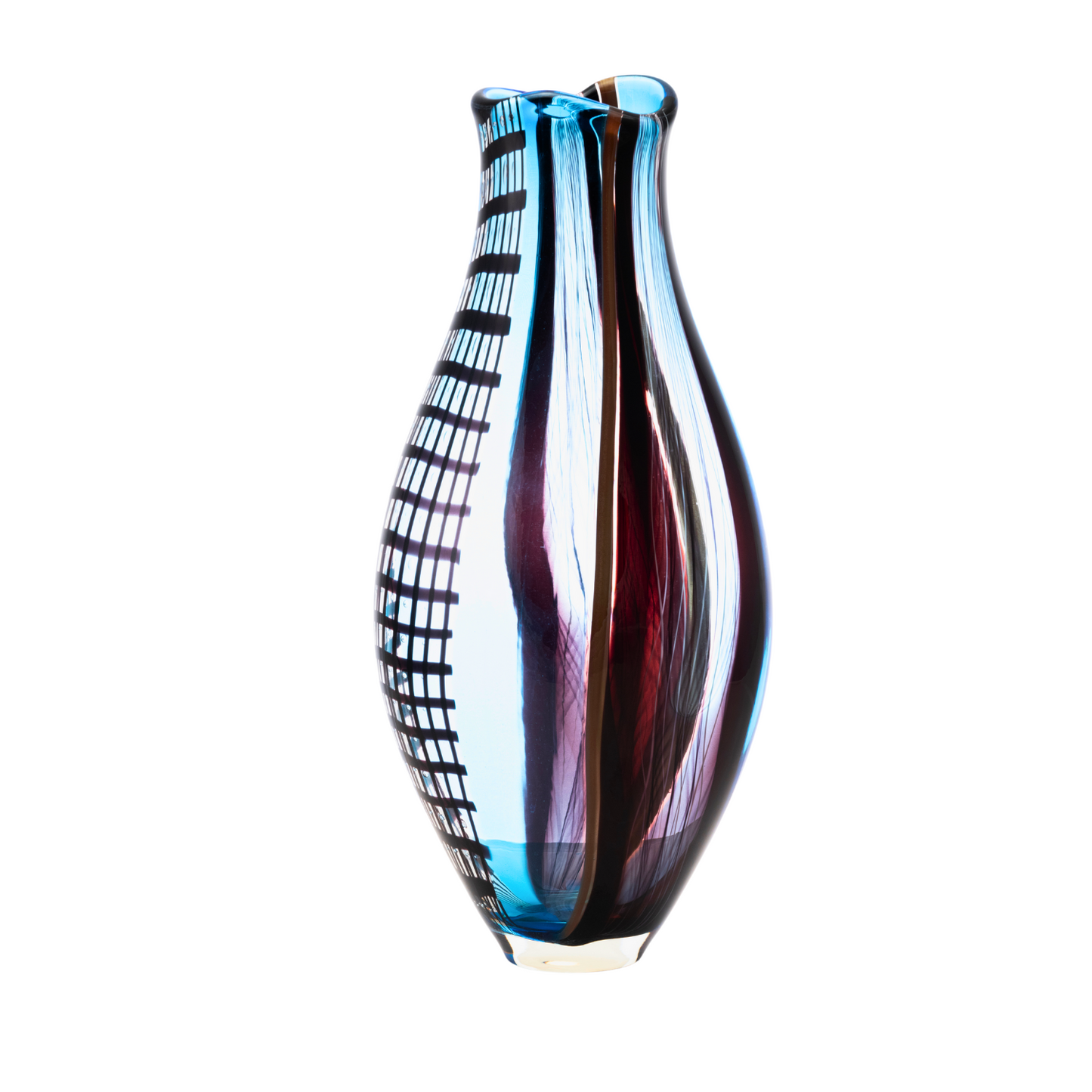 Vase en verre de Murano Reflets d'eau