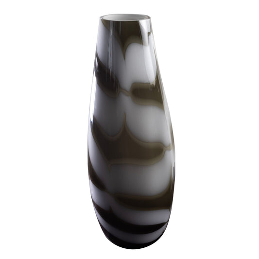 Vase en verre de Murano noir